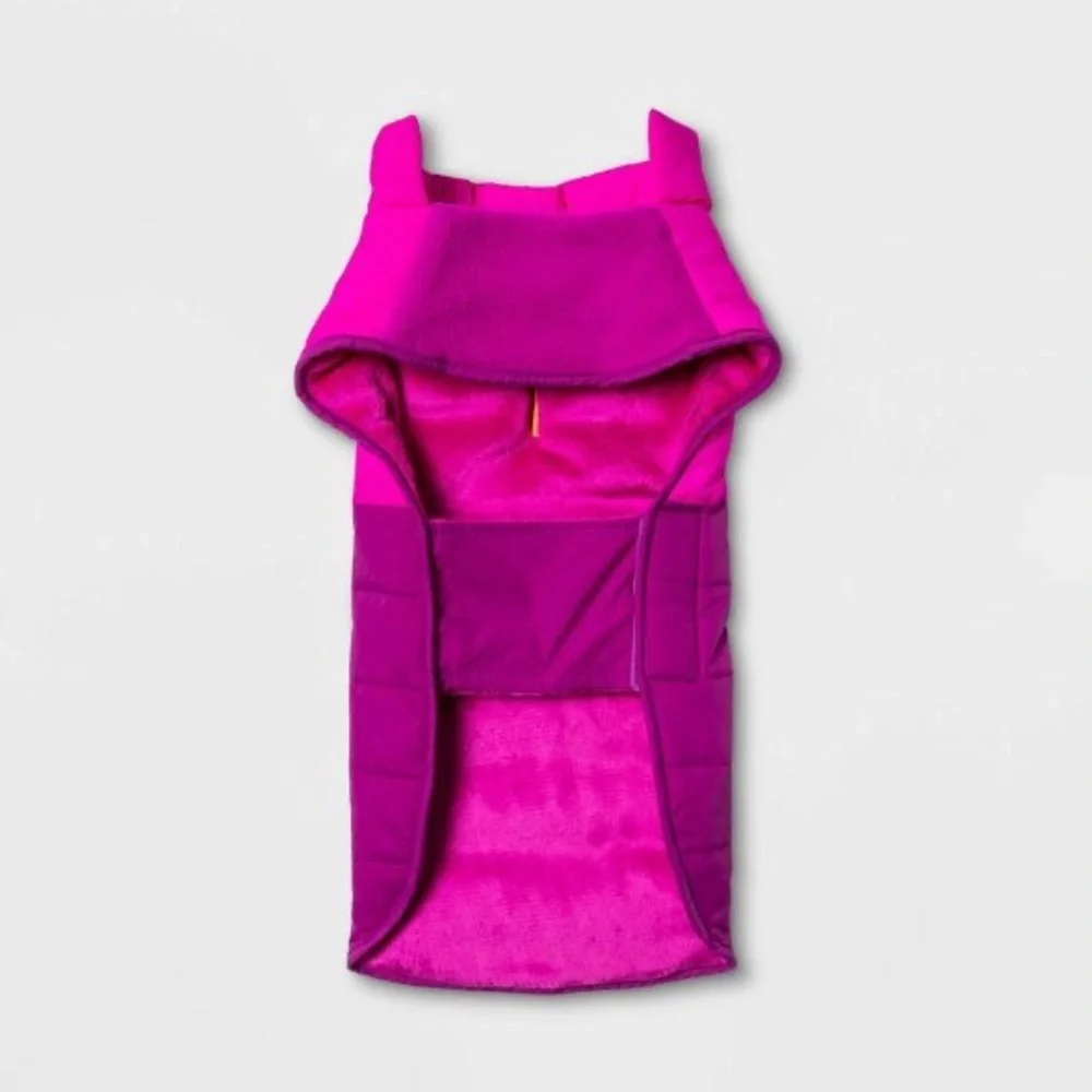Color Block Option Dog Puffer nwt pink Barbie barbiecore
